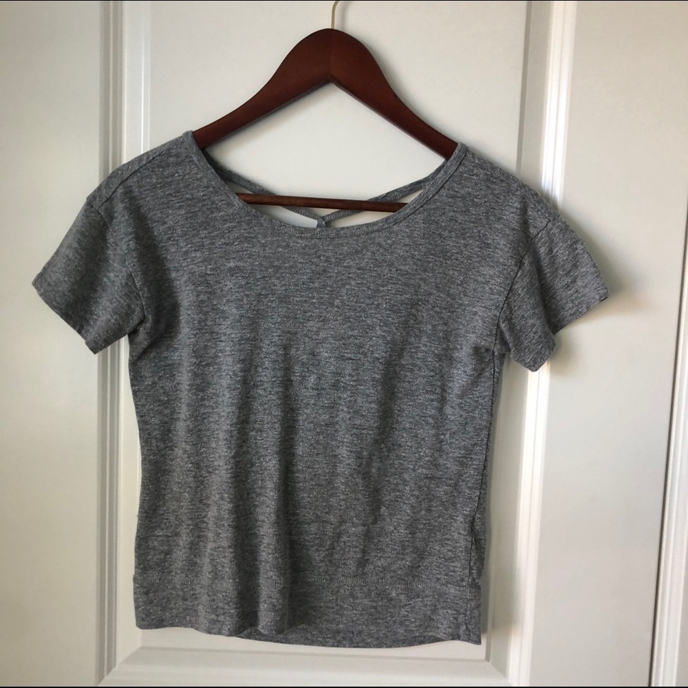 Zella Girl Grey Workout Top